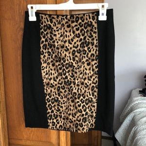 Women’s cheetah print pencil skirt
